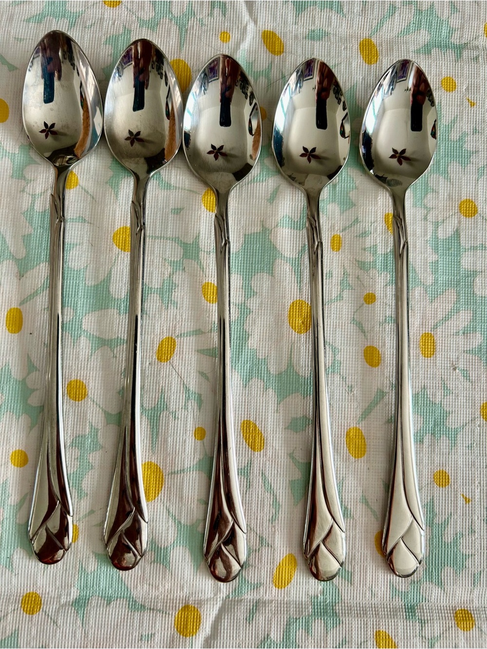Mikasa Sweet Pea 18/8 Stainless Steel Ice Tea Spoons Set
